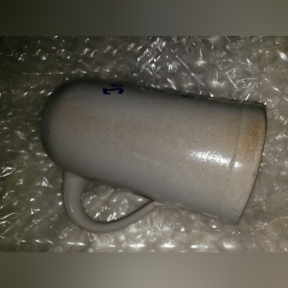 White Mugs with Blue Design - Picture 3 of 10